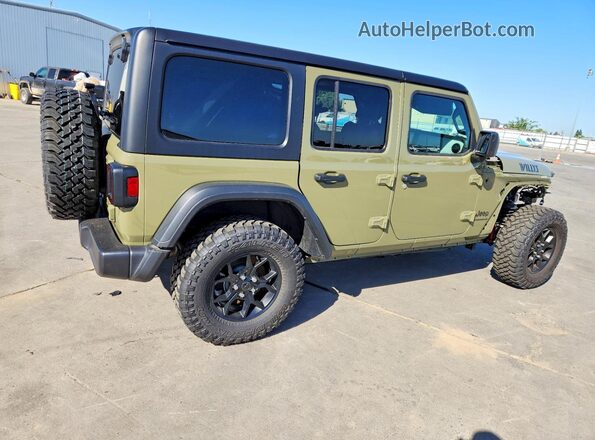 1C4PJXDG9SW650442 2025 JEEP WRANGLER Зеленый Задняя правая четверть