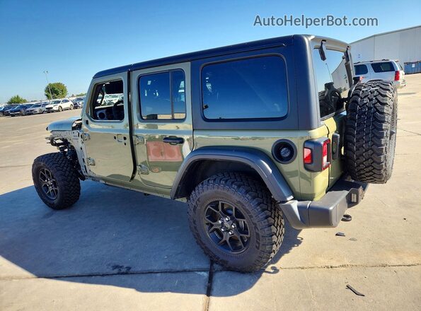 1C4PJXDG9SW650442 2025 JEEP WRANGLER Зеленый Задняя левая четверть