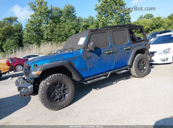 1C4PJXDN0SW502842 2025 JEEP WRANGLER Blue Przód lewy
