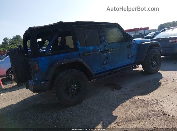 1C4PJXDN0SW502842 2025 JEEP WRANGLER Blue Tył prawy