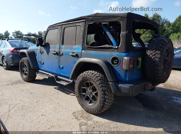 1C4PJXDN0SW502842 2025 JEEP WRANGLER Blue Tył lewy