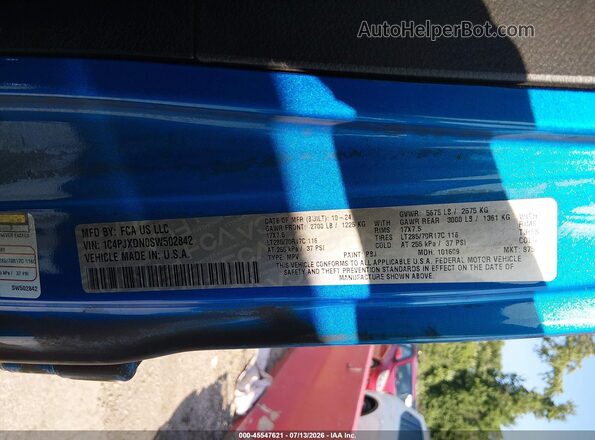 1C4PJXDN0SW502842 2025 JEEP WRANGLER Blue Widok komory silnika