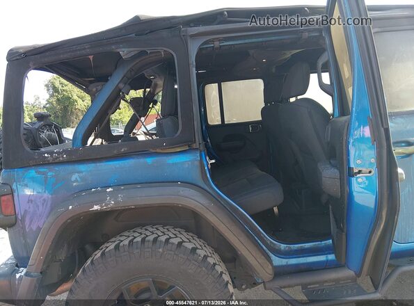 1C4PJXDN0SW502842 2025 JEEP WRANGLER Blue Widok naklejki z numerem VIN