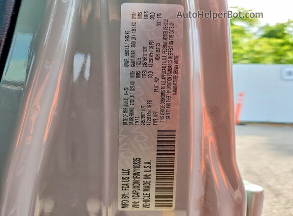1C4PJXDN1RW110835 2024 JEEP WRANGLER Gray Widok naklejki z numerem VIN