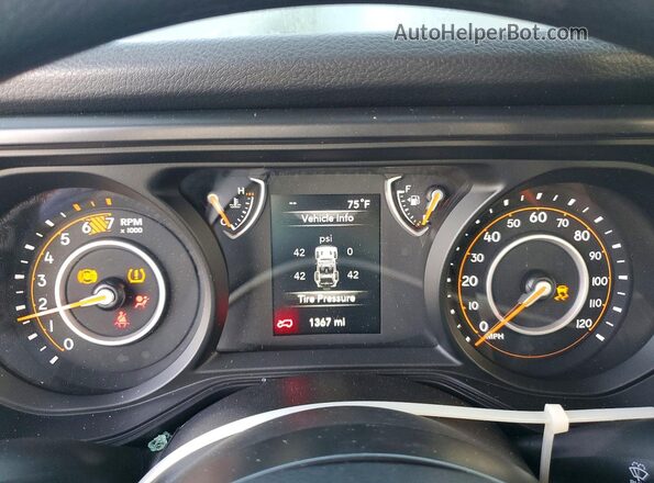 1C4PJXDN2TW206738 2026 JEEP WRANGLER Black Instrument cluster view