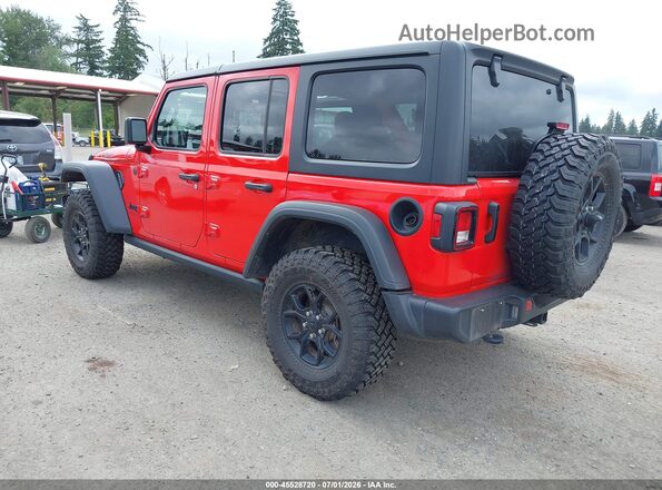 1C4PJXDN7SW555621 2025 JEEP WRANGLER Red Задня ліва чверть