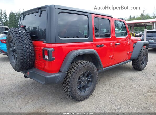 1C4PJXDN7SW555621 2025 JEEP WRANGLER Red Задня права чверть