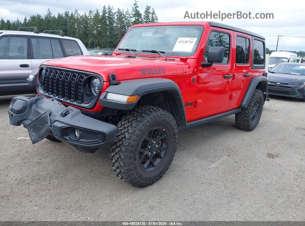 1C4PJXDN7SW555621 2025 JEEP WRANGLER Red Передня ліва чверть