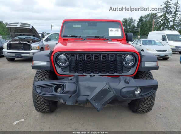 1C4PJXDN7SW555621 2025 JEEP WRANGLER Red Вид щитка приладів