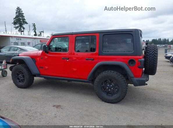1C4PJXDN7SW555621 2025 JEEP WRANGLER Red Панорамний вид салону 360°