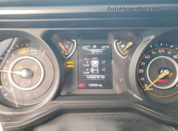 1C4PJXDNXSW509183 2025 JEEP WRANGLER White Widok zestawu wskaźników