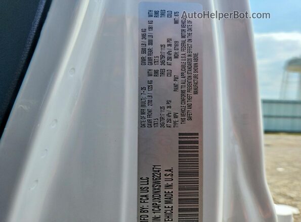 1C4PJXDNXSW622471 2025 JEEP WRANGLER White Widok naklejki z numerem VIN