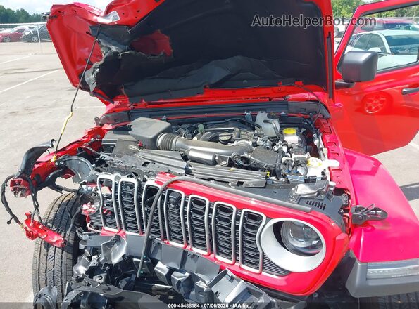 1C4PJXEG4SW563479 2025 JEEP WRANGLER Red ძრავის განყოფილების ხედი