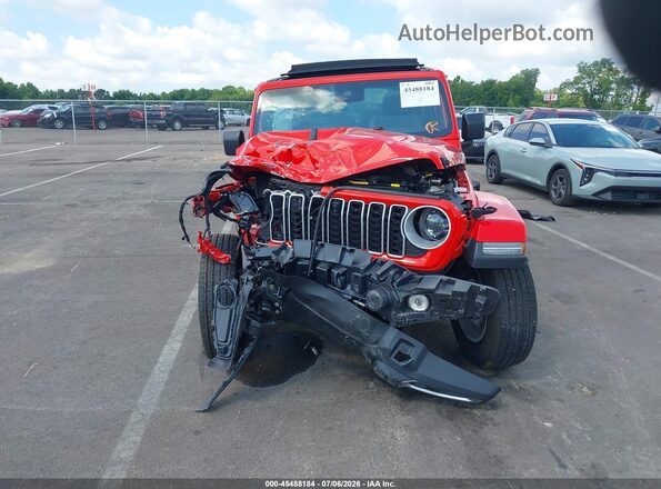 1C4PJXEG4SW563479 2025 JEEP WRANGLER Red წინა პანელის ხედი