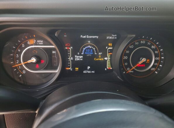 1C4PJXEG8RW267438 2024 JEEP WRANGLER White Instrument cluster view