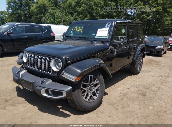 1C4PJXEN4SW591927 2025 JEEP WRANGLER Black Առջևի ձախ երեք քառորդ տեսարան