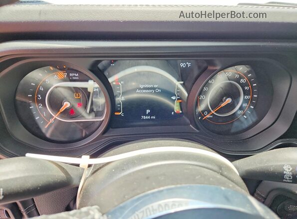 1C4PJXEN4SW609939 2025 JEEP WRANGLER White ხელსაწყოთა პანელის ხედი