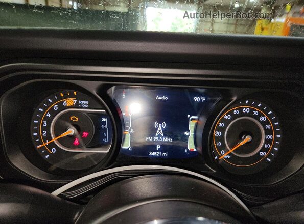 1C4PJXEN6SW569010 2025 JEEP WRANGLER Gray Widok zestawu wskaźników