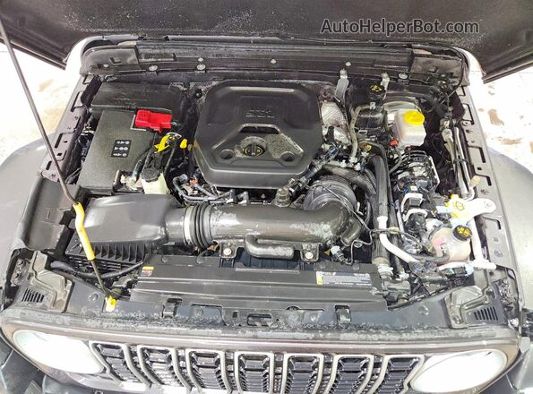1C4PJXEN6SW569010 2025 JEEP WRANGLER Gray Widok komory silnika