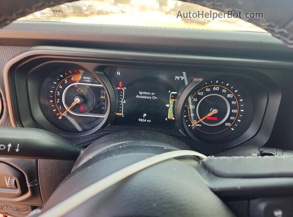 1C4PJXFG5SW629200 2025 JEEP WRANGLER Red Vista del cuadro de instrumentos