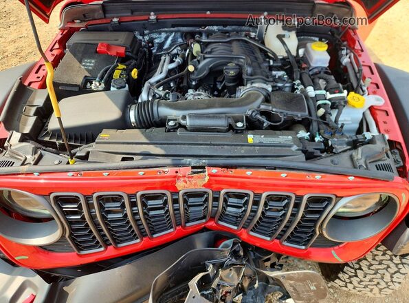 1C4PJXFG5SW629200 2025 JEEP WRANGLER Red Vista del compartimento del motor