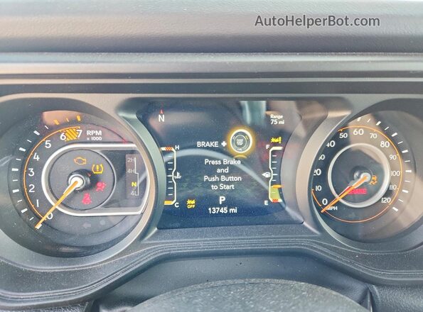 1C4PJXFG6RW349991 2024 JEEP WRANGLER Gray Widok zestawu wskaźników