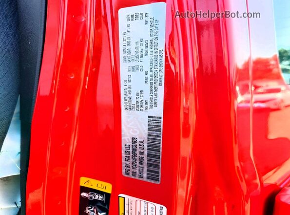 1C4PJXFG9RW337639 2024 JEEP WRANGLER Red VIN sticker view