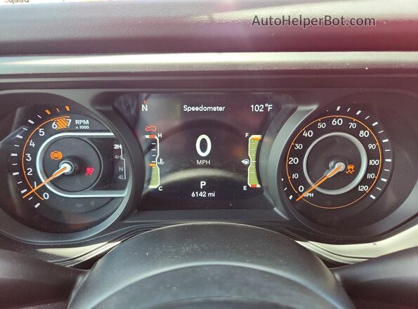 1C4PJXFG9TW244255 2026 JEEP WRANGLER Красный Вид щитка приборов