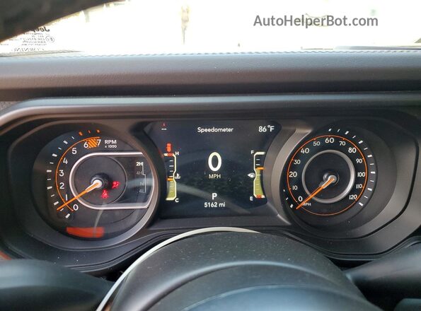1C4PJXFGXTW257001 2026 JEEP WRANGLER Gray ხელსაწყოთა პანელის ხედი