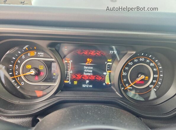 1C4PJXFGXTW268421 2026 JEEP WRANGLER Black Vista del cuadro de instrumentos