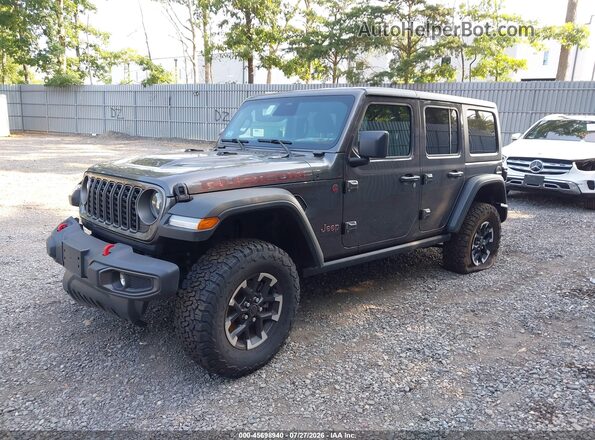 1C4PJXFN0SW663611 2025 JEEP WRANGLER Gray Առջևի ձախ երեք քառորդ տեսարան