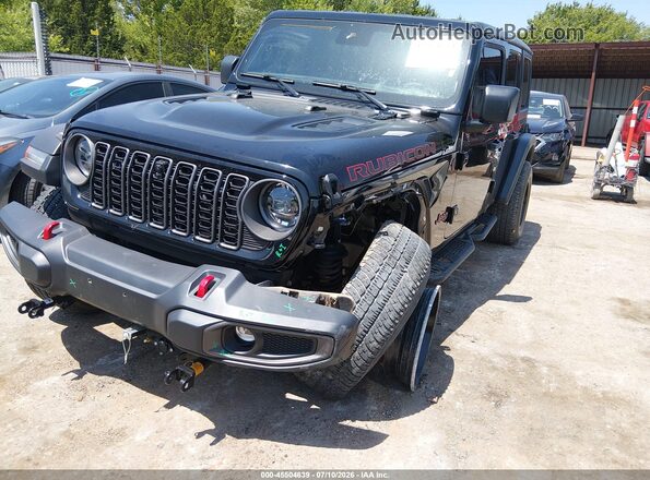 1C4PJXFN1SW541873 2025 JEEP WRANGLER Black Առջևի ձախ երեք քառորդ տեսարան