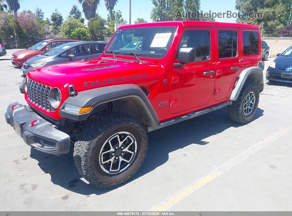 1C4PJXFN3SW572669 2025 JEEP WRANGLER Red Առջևի ձախ երեք քառորդ տեսարան
