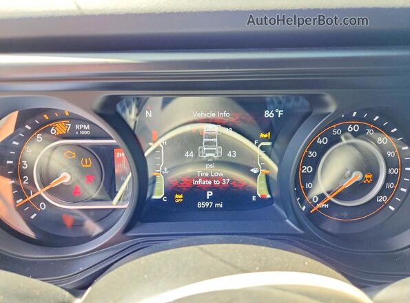 1C4PJXFN5TW268048 2026 JEEP WRANGLER Black Вид щитка приладів