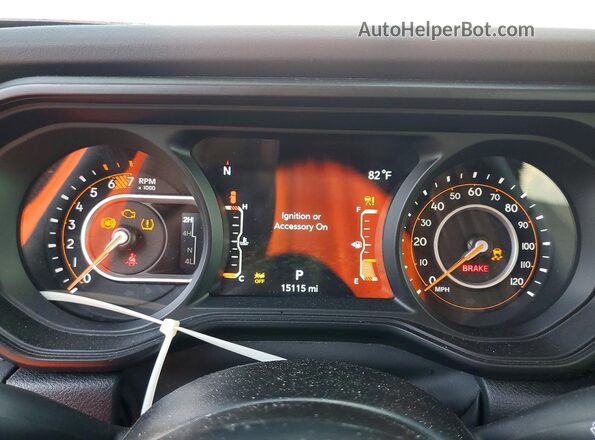 1C4PJXFN6TW230814 2026 JEEP WRANGLER White Widok zestawu wskaźników