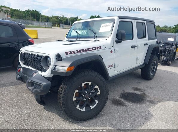 1C4PJXFNXTW217421 2026 JEEP WRANGLER White Առջևի ձախ երեք քառորդ տեսարան