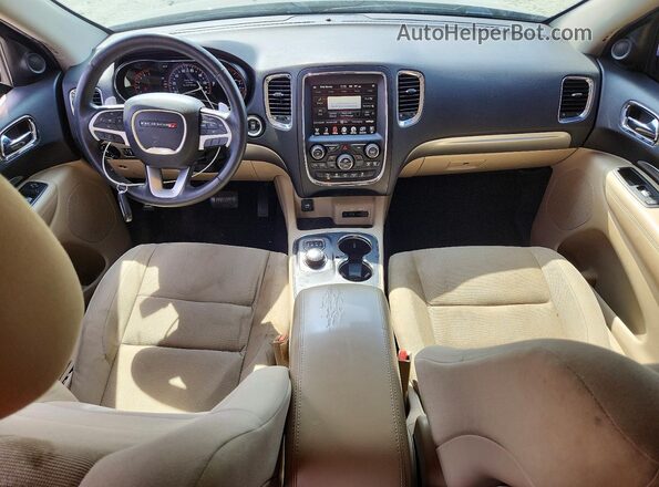1C4RDHAG2GC374589 2016 DODGE DURANGO Black Вид панелі приладів