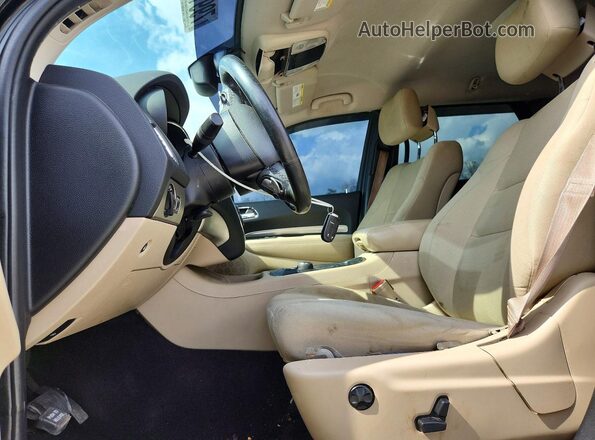 1C4RDHAG2GC374589 2016 DODGE DURANGO Black Вид салону спереду