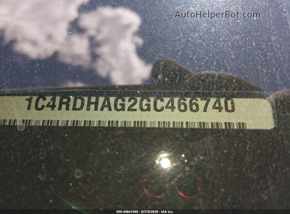 1C4RDHAG2GC466740 2016 DODGE DURANGO Gray Вид підкапотного простору