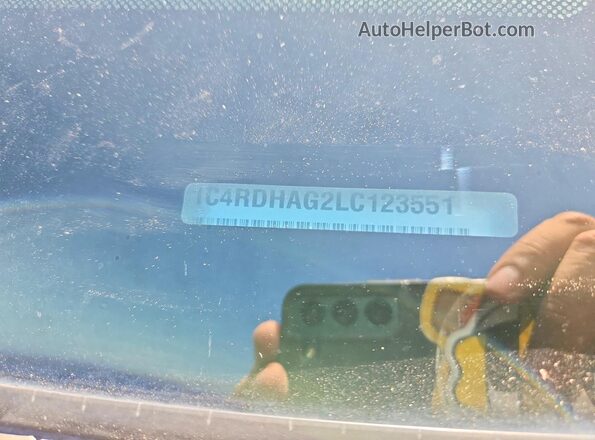 1C4RDHAG2LC123551 2020 DODGE DURANGO Серебряный Вид наклейки с VIN-кодом