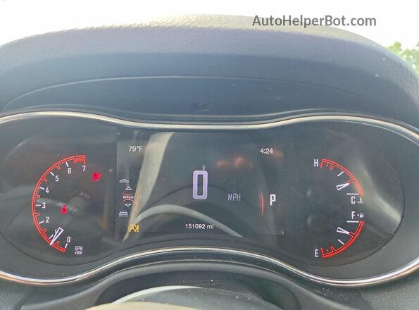 1C4RDHAG3HC643362 2017 DODGE DURANGO Серый Вид щитка приборов