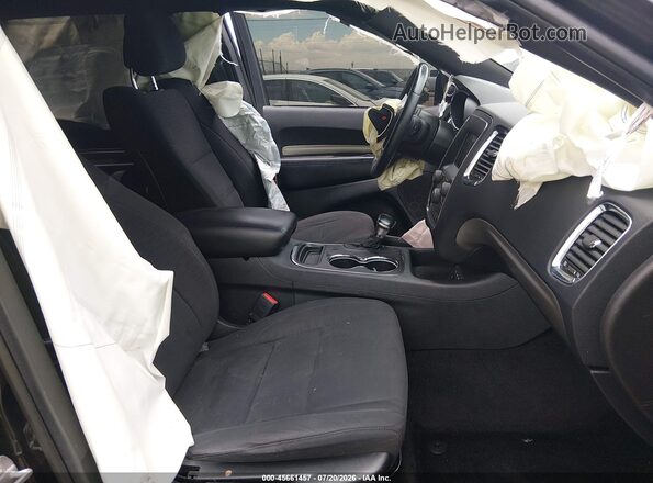 1C4RDHAG6JC201486 2018 DODGE DURANGO Black წინა სალონის ხედი