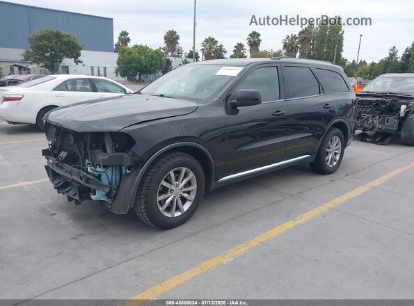 1C4RDHAG7GC502843 2016 DODGE DURANGO Черный Передняя левая четверть