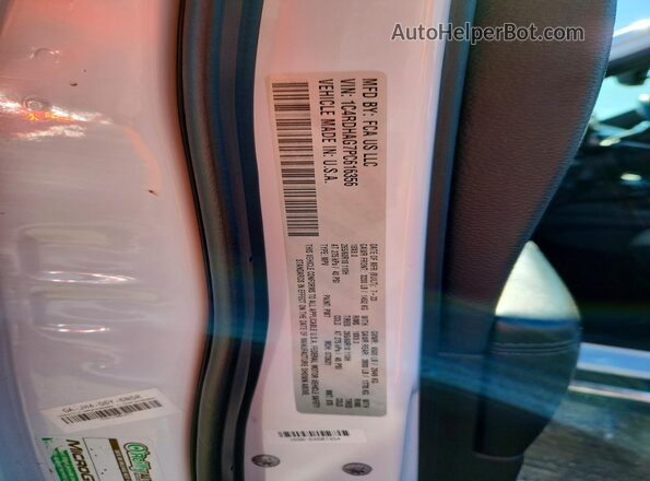 1C4RDHAG7PC616356 2023 DODGE DURANGO White Вид наклейки з VIN-кодом