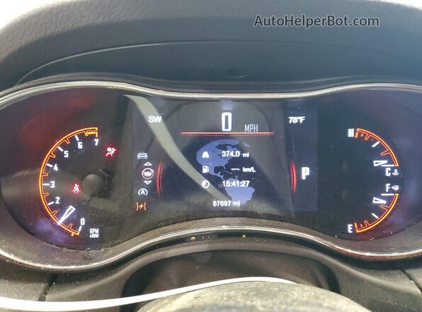 1C4RDHAG9HC805835 2017 DODGE DURANGO Gray ხელსაწყოთა პანელის ხედი