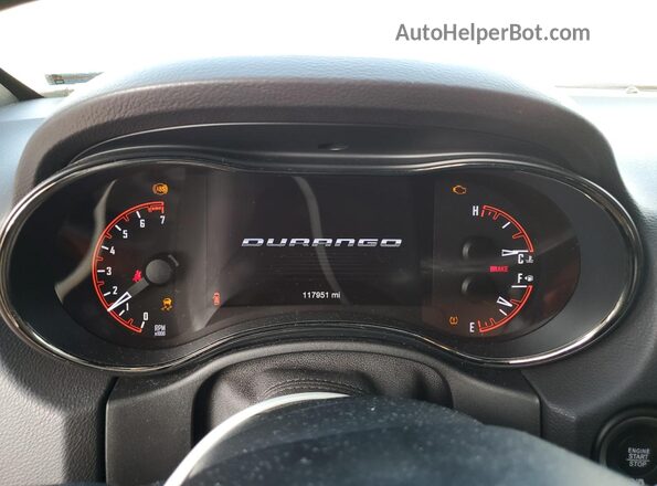 1C4RDHDG2KC575476 2019 DODGE DURANGO White Instrument cluster view