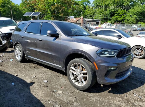 1C4RDHDG2MC608222 2021 DODGE DURANGO Серый Передняя правая четверть
