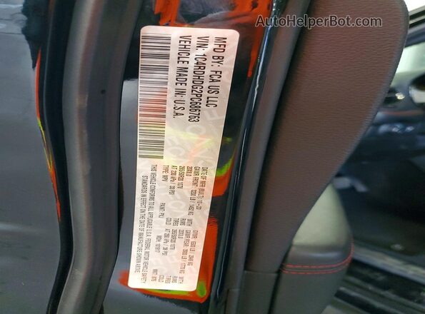 1C4RDHDG2PC686763 2023 DODGE DURANGO Черный Вид наклейки с VIN-кодом