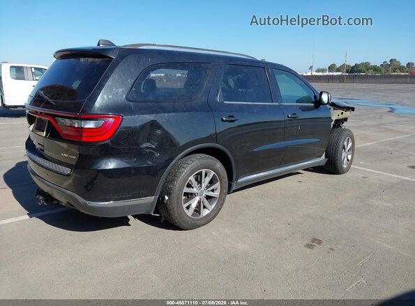 1C4RDHDG4GC360155 2016 DODGE DURANGO Black Tył prawy