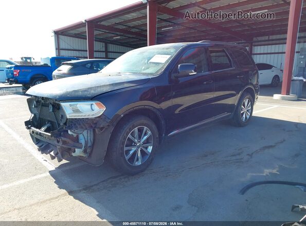 1C4RDHDG4GC360155 2016 DODGE DURANGO Black Przód lewy
